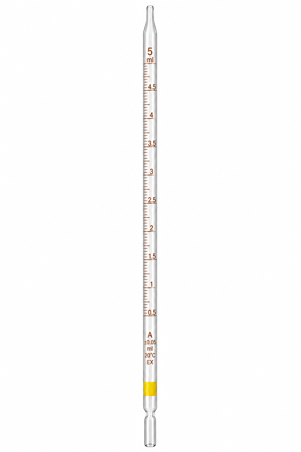 Graderad glaspipett 5 ml – Borosilikatglas