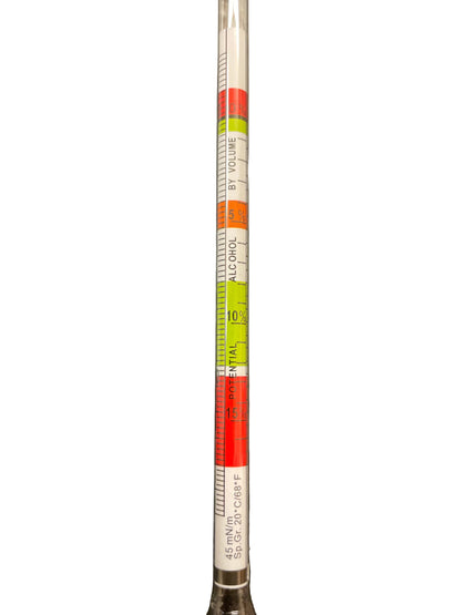 Wine and beer hydrometer - Tripple scale