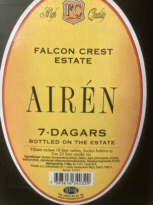 Falcon Crest Airén (Chardonnay) 7-Dagars