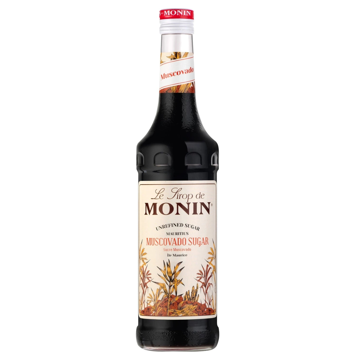 Monin Muscovado Sugar Syrup med Bäst Före datum 2025-03