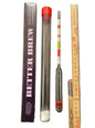 Wine and beer hydrometer - Tripple scale