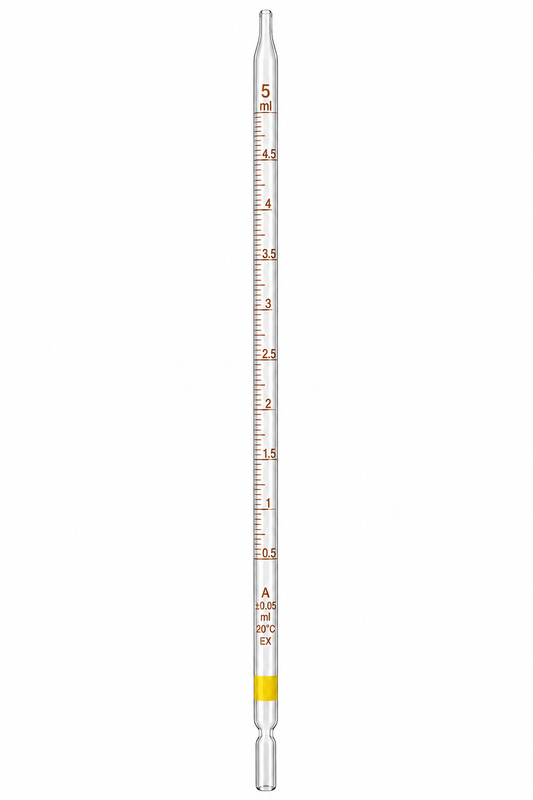 Graderad glaspipett 5 ml – Borosilikatglas