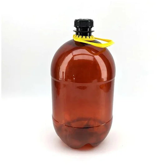 PET Keg 4L Amber Oxebar med skruvkork & handtag
