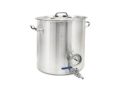 Gryta 32 liter med tappkran och termometer