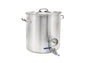Gryta 32 liter med tappkran och termometer